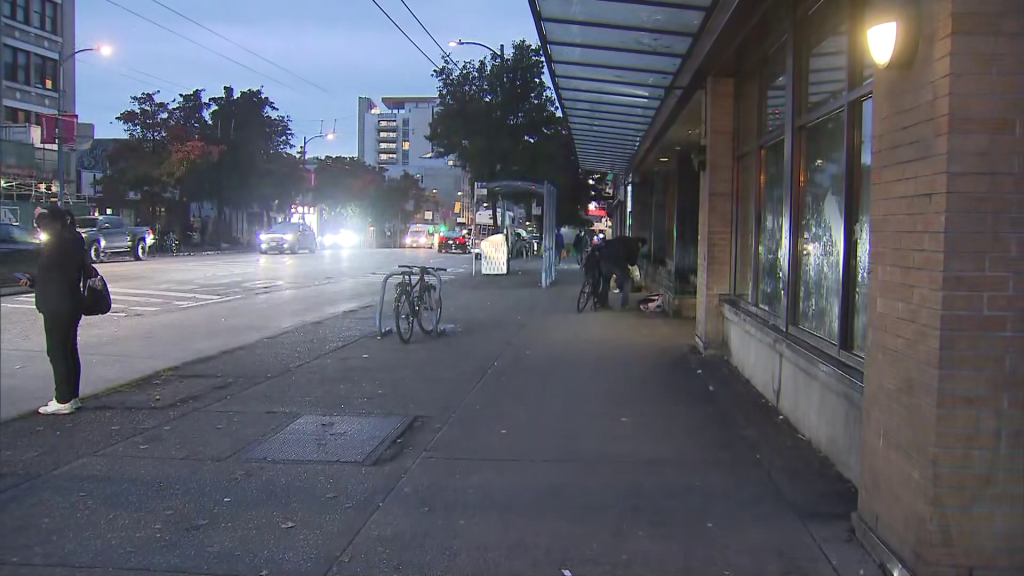 East Hastings and Jackson Avenue in Vancouver on Thursday October 23. 2025.