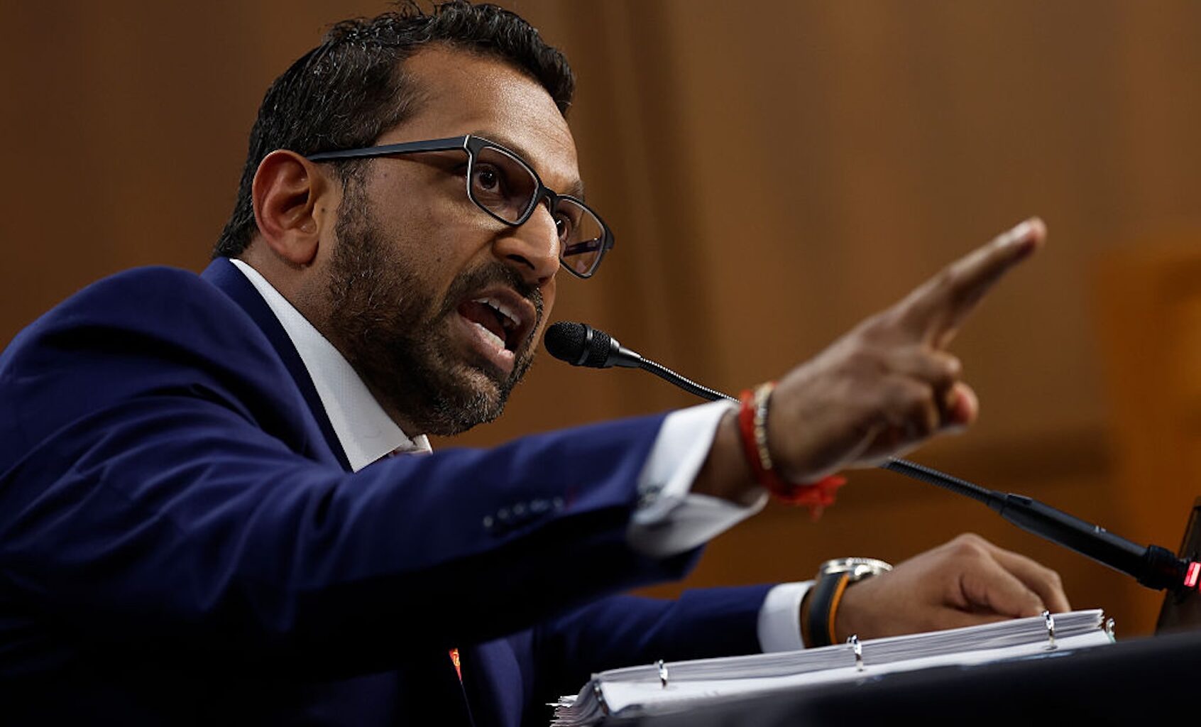 FBI Director Kash Patel testifies before the Senate Judiciary Committee on Sept. 16, 2025. (Chip Somodevilla/Getty Images)