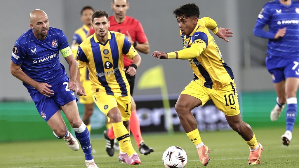 Maccabi suffer 1-3 defeat to Dinamo Zagreb