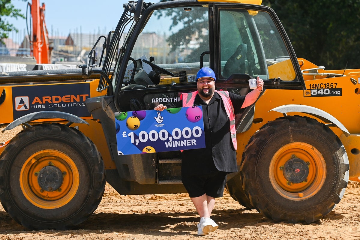 Forklift driver who won £1m on scratchcard rushed to hospital after ‘three months of partying’