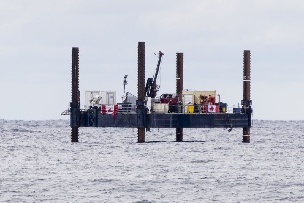 Why is there a drilling rig on Georgian Bay?