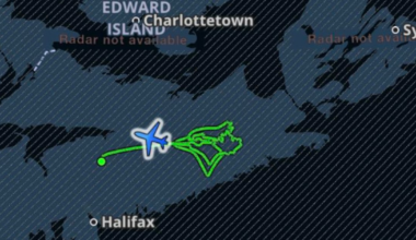 Halifax pilot drew Toronto Blue Jays logo with plane's flight path