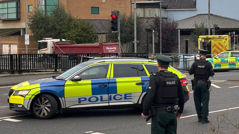 Pedestrian dies after being struck by vehicle at busy Newry City junction 