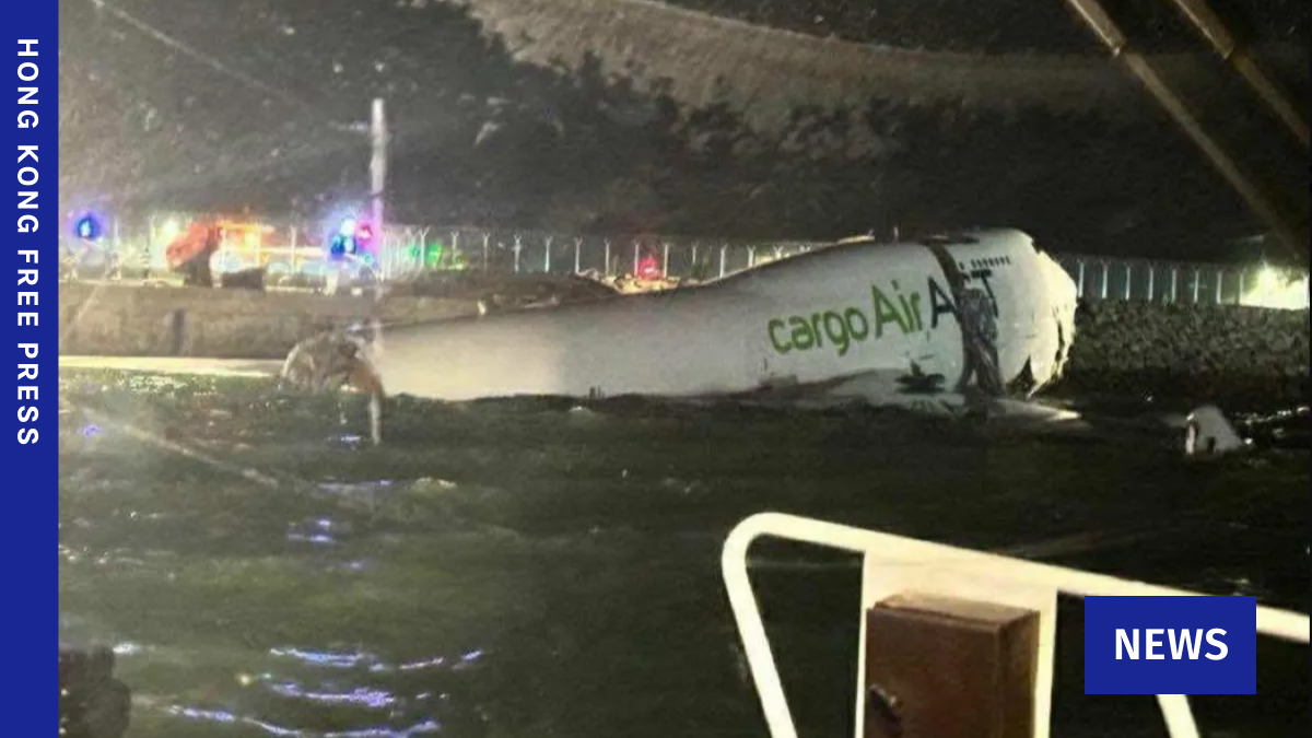 2 dead as plane crashes off runway into sea at Hong Kong airport