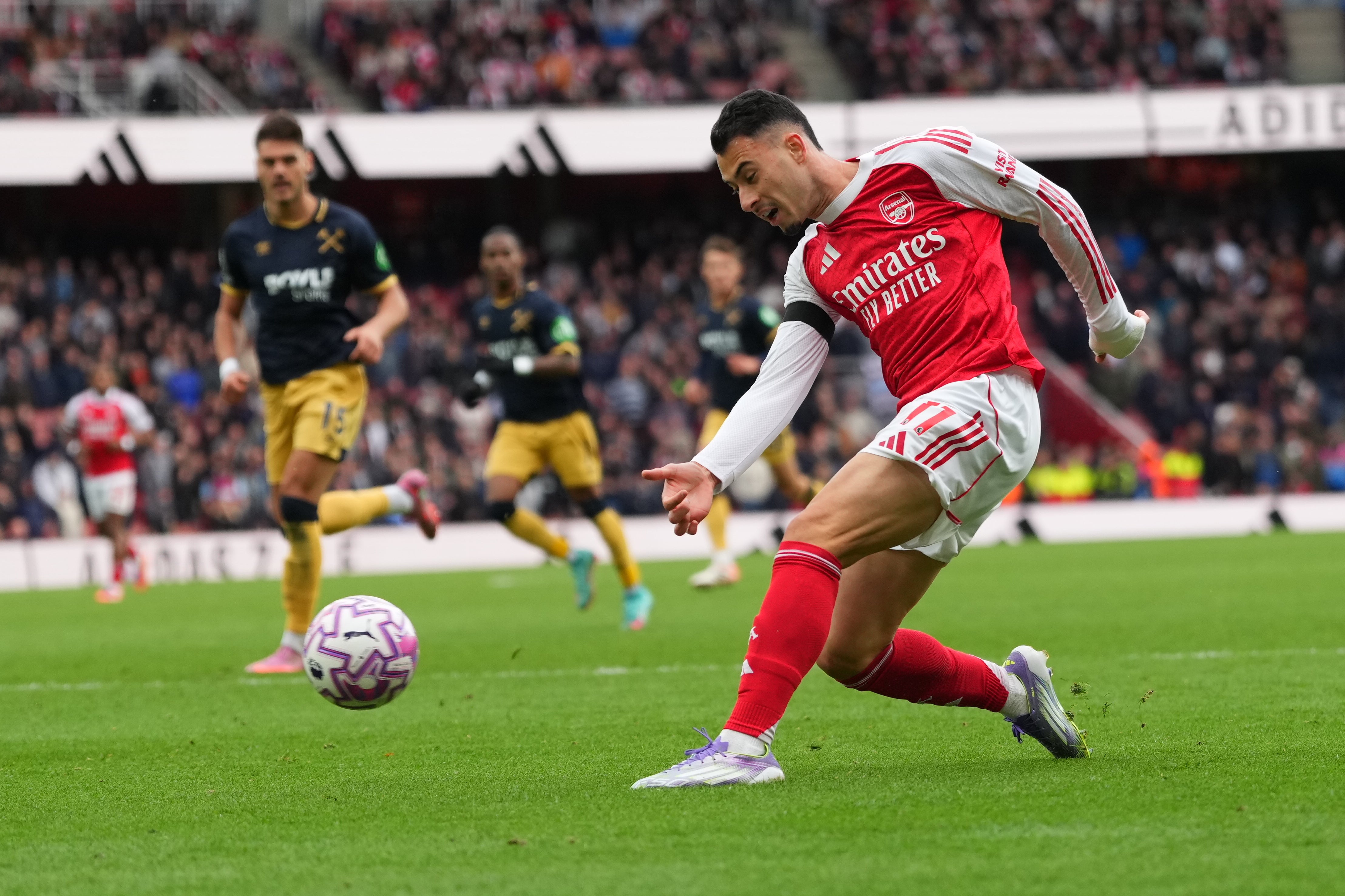 Gabriel Martinelli also made an impact as a sub