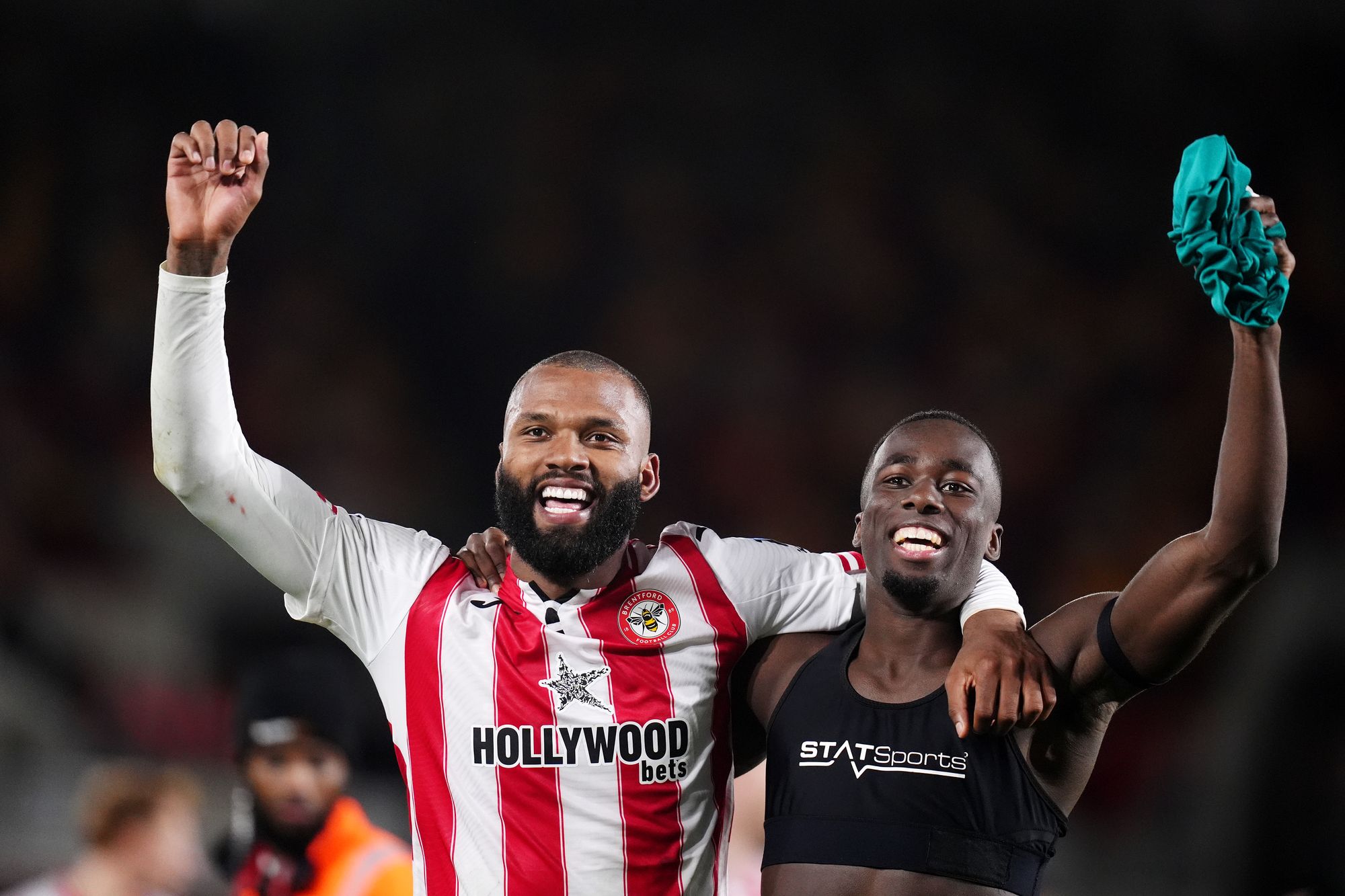 Brentford's Igor Thiago (left) and Michael Kayode led the way for the impressive hosts