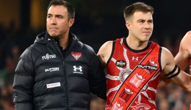 Bombers coach's message for captain