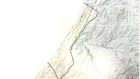 President Trump Reveals Map Outlining IDF Control Zones in Rafah, Philadelphi Corridor and Northern Gaza