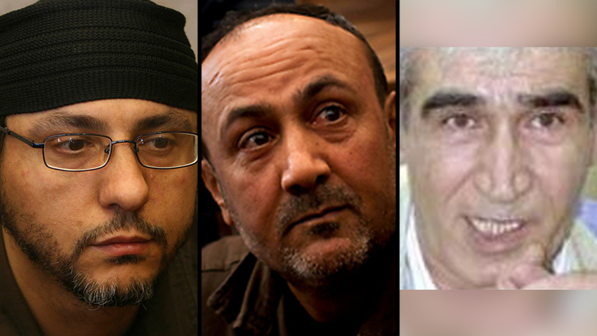  Ahmad Saadat, Marwan Barghouti and Abdullah Barghouti
