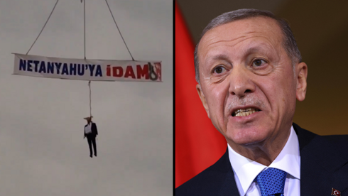 Turkey’s anti-Israel incitement grows as effigy of Netany