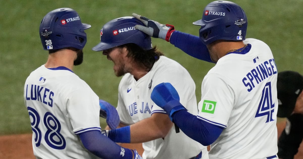 Addison Barger’s historic grand slam powers Toronto Blue Jays to rout of Los Angeles Dodgers in Game 1 of World Series