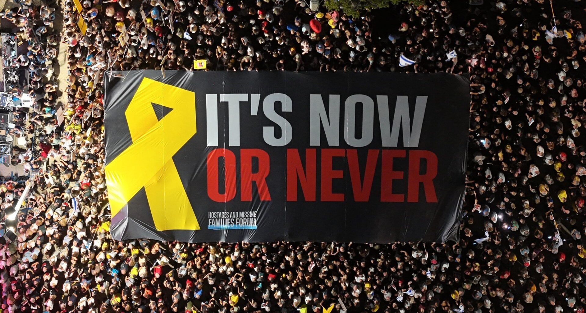 'Now or never': Tens of thousands rally for hostages as Trump's Gaza plan advanc