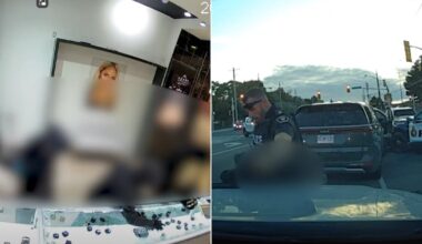 Newmarket smash-and-grab, police pursuit, arrests caught on video