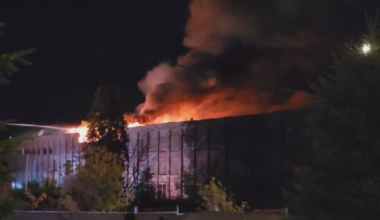 Large fire at Bowmanville industrial plant