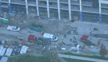 Natural gas fire at North York construction site