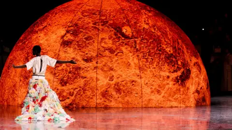 Getty Images Chanel show's galaxy theme featured planet backdrops and sculptures
