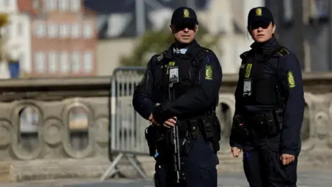 Reuters Police officers stand in front of Christiansborg Palace ahead of the informal meeting of European Union leaders in Copenhagen, Denmark, September 30, 2025.