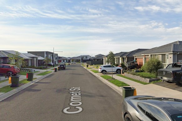 The woman’s body was discovered in her bedroom in her home on Comet Street in Melonba, in Sydney’s west, on Saturday.