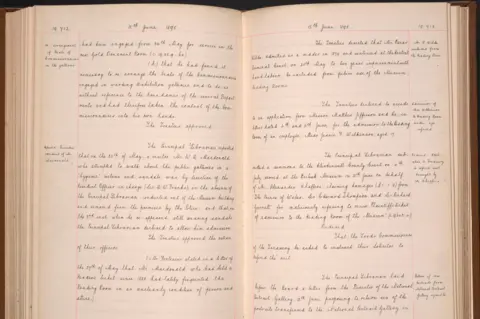 British Library Trustees' papers that noted Wilde's exclusion from the library at the time