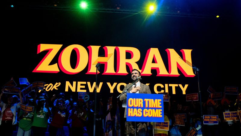 Zohran Mamdani, at a raucous rally, argues he’s leading a movement beyond the NYC mayor’s race
