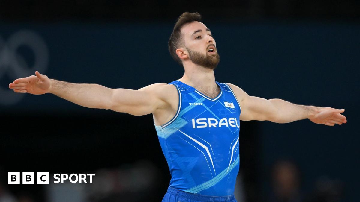 Artem Dolgopyat competing at the Paris 2024 Olympics