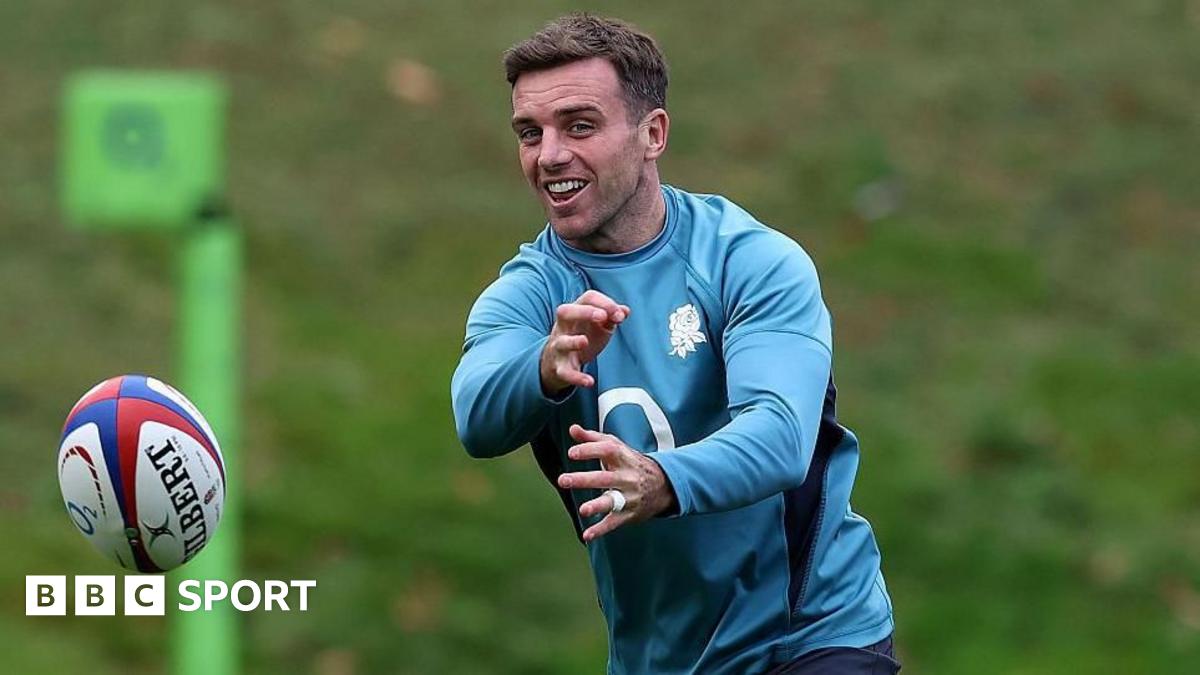 George Ford kicking the ball
