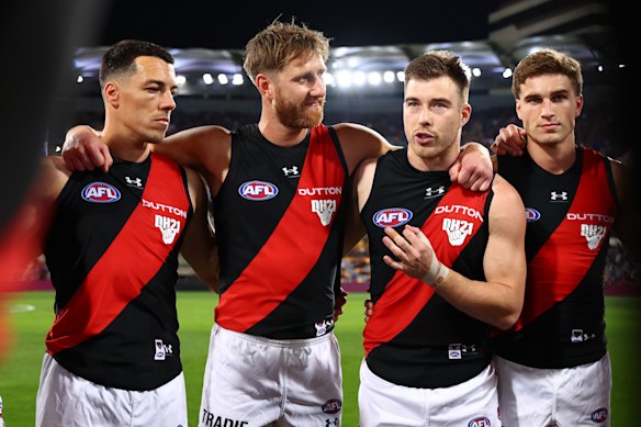 Dyson Heppell is one of the few who can understand Merrett’s experiences at Essendon.
