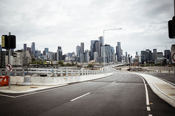 The new Wurundjeri Way extension, which links to Dynon Road. 