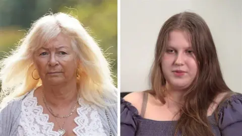 PA Media/BBC A composite image of both women