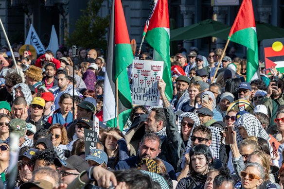 Pro-Palestine activists will march in Melbourne on the anniversary of the October 7 attacks.