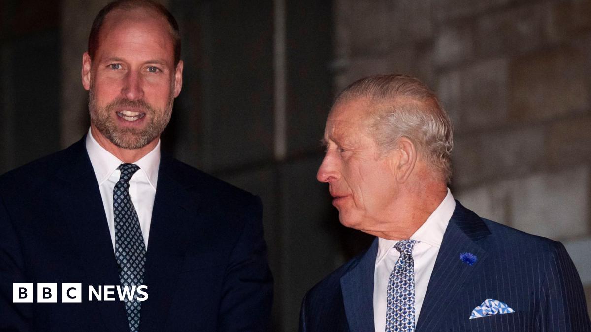 King Charles and Prince William arriving at the Natural History Museum