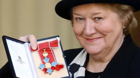 Getty Images Patricia Routledge receiving an honour at Buckingham Palace