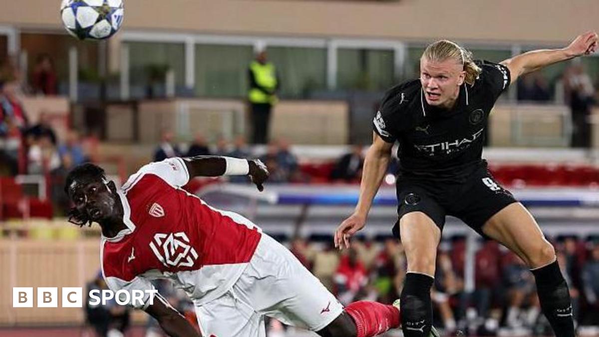 Monaco 2-2 Man City: Erling Haaland and Eric Dier score