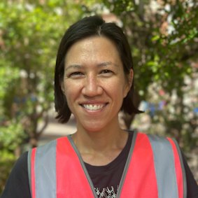 Bike bus co-ordinator Maylin Chuah.