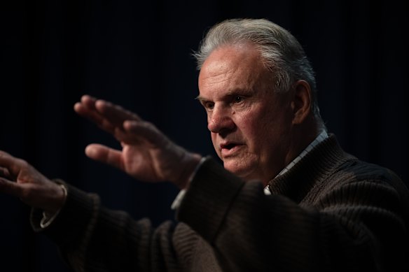 NSW MP Mark Latham was marched out of a venue at Randwick Racecourse on Saturday.