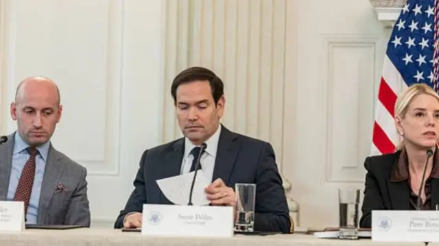 Marco Rubio and Donald Trump