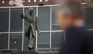 End of an era for Hawks as John Kennedy snr statue moved to Dingley