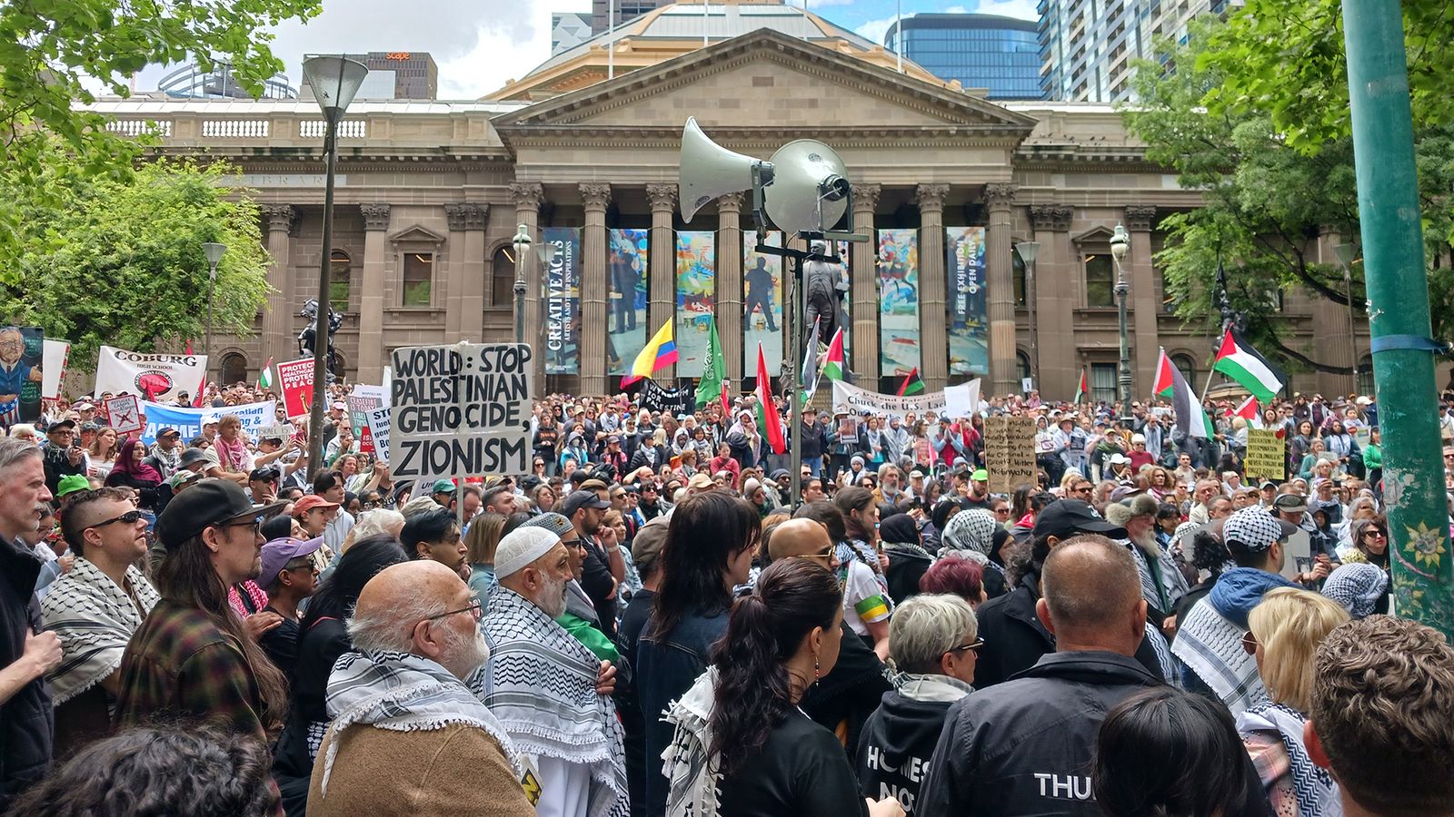 Protests across Australia oppose two years of the Israeli genocide in Gaza