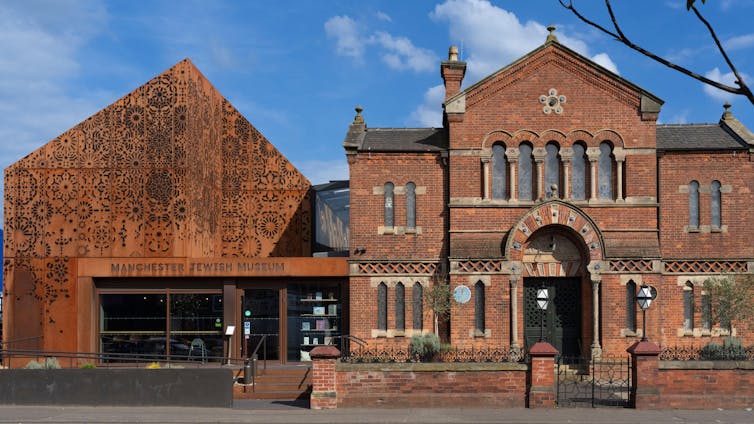 Front of the Jewish Museum and historic synagogue in Manchester