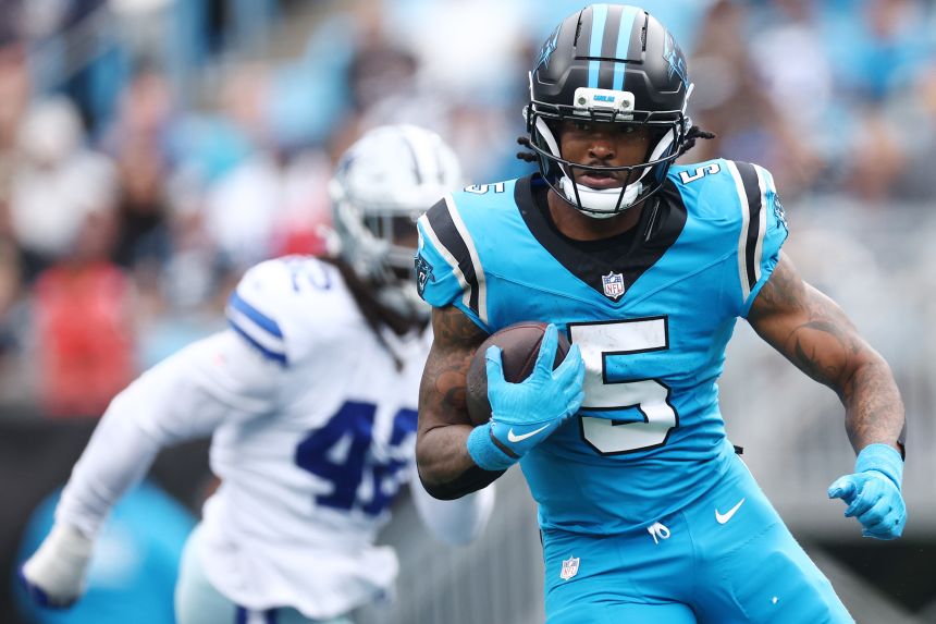 Dowdle (No. 5) was the main offensive weapon for the Panthers against the Cowboys.