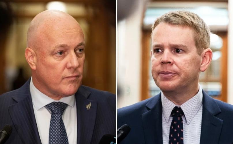 Voter approval drops significantly for both Luxon and Hipkins
