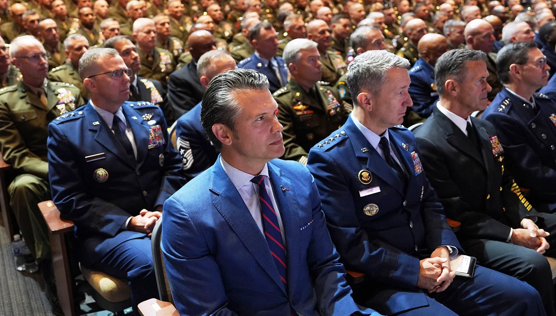In speech to generals, Hegseth calls for ‘woke’ to ‘warrior’ military culture shift