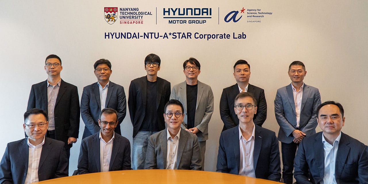 Hyundai Motor Group, Nanyang Technology University and A*STAR Launch Corporate Lab in Singapore