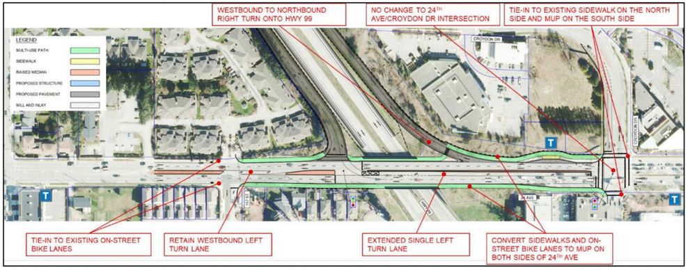 24 avenue overpass highway 99 surrey