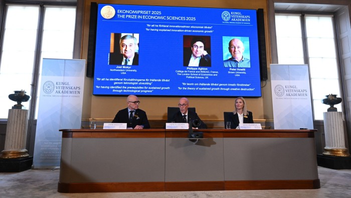 Nobel Prize for Economics awarded to Joel Mokyr, Philippe Aghion and Peter Howitt 