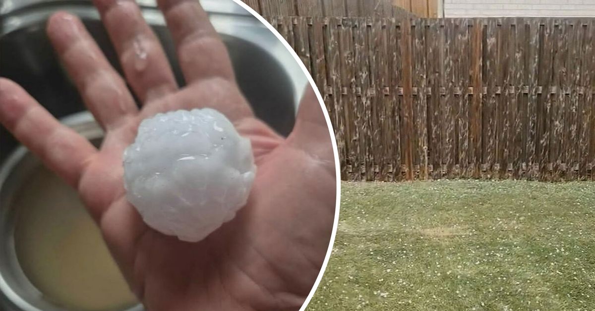 Thousands left without power as severe storms, giant hailstones lash south-east Queensland