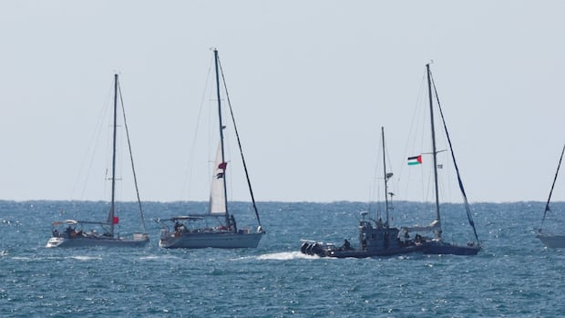 2 Canadians detained in Israel after forces intercept Gaza flotilla: Global Affairs Canada