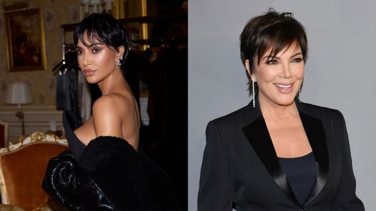 Kim Kardashian debuts new pixie hairdo which makes her look like her mom's clone!(instagram/@kimkardashian; Pinterest)