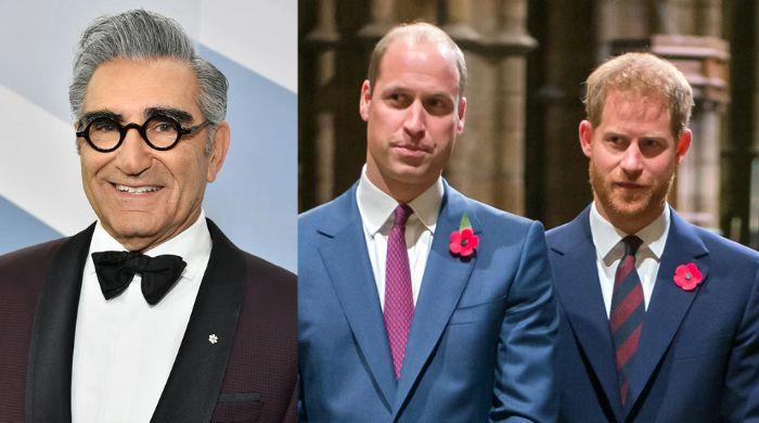 Eugene Levy reveals why he didn't ask Prince William about Prince Harry