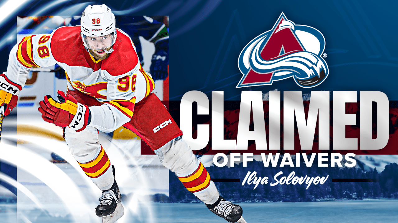 Avalanche Claim Ilya Solovyov Off Waivers